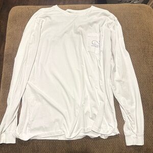 Vineyard Vines Men's Classic White Long Sleeve Tee
